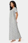 Naiduhall Cotton Full Length Nightdress - Sky Blue — thumbnail 2